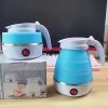 Bình đun nước siêu tốc 600ml gấp gọn silicon dày, đĩa lót thép 304 giữ nhiệt, chỉ 155k 9