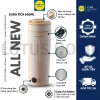 Bình đun nước siêu tốc mini 600ml du lịch đa năng, tự ngắt khi sôi, màn hình lớn kèm phích cắm, giá 391.000₫