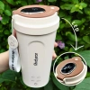 Bình đun nước Type C siêu tốc mini 450ml - Hiển thị nhiệt độ, tự ngắt khi sôi, kèm túi du lịch gọn nhẹ - 470k 9