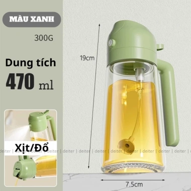 Bình Đựng Dầu Ăn 2 Chức Năng Rót & Xịt Thủy Tinh DEITER Có Quai Cầm Giá 28.000 VND 3 Bình Đựng Dầu Ăn 2 Chức Năng Rót & Xịt Thủy Tinh DEITER Có Quai Cầm Giá 28.000 VND 3