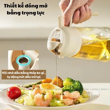 Bình Đựng Dầu Ăn 2 Chức Năng Rót & Xịt Thủy Tinh DEITER Có Quai Cầm Giá 28.000 VND 7 Bình Đựng Dầu Ăn 2 Chức Năng Rót & Xịt Thủy Tinh DEITER Có Quai Cầm Giá 28.000 VND 7