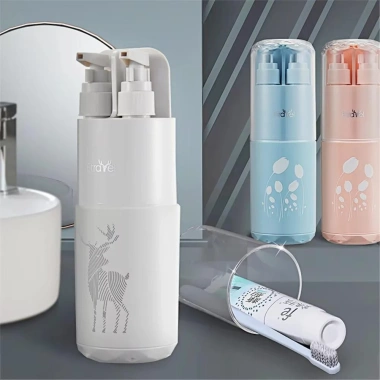 Bình đựng dầu gội VERGE LIMIT + Cốc kem đánh răng đa năng, cốc du lịch nhựa nhẹ - 173.470đ 4