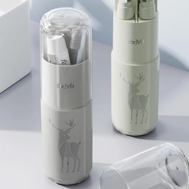 Bình đựng dầu gội VERGE LIMIT + Cốc kem đánh răng đa năng, cốc du lịch nhựa nhẹ - 173.470đ 7