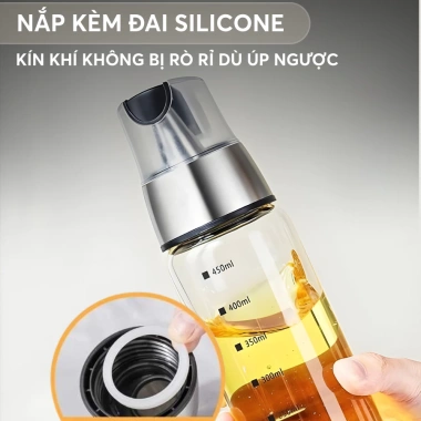 Bình Đựng Dầu, Nước Mắm, Nước Tương Thủy Tinh Borosilicate Nắp Tự Động Phaledo - 45.000 VND 4