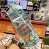 Bình đựng nước 2L cute COPCOP có vạch giờ uống, kèm ống hút, nhựa cao cấp - Giá 70.008đ 6
