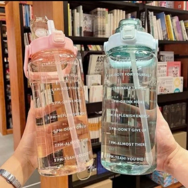 Bình Đựng Nước 2L Cute Vạch Báo Giờ Uống Nước - Nhựa Cao Cấp, Giá 53.900₫