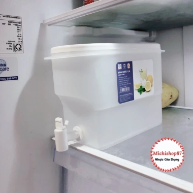 Bình đựng nước 3,5L nhựa Việt Nhật có vòi rót tiện lợi - Đựng trà, nước trái cây, cho tủ lạnh, giá chỉ 38.000 VND