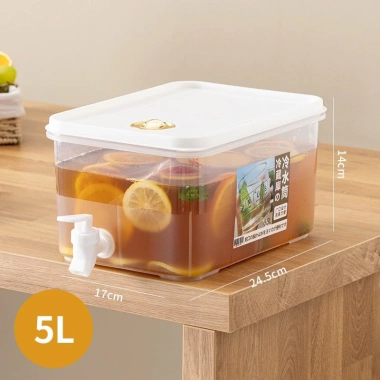 Bình đựng nước 5L có nắp và vòi cho tủ lạnh - Giá ưu đãi 65.999 VNĐ, tiết kiệm ngay