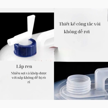 Bình đựng nước gấp gọn 3 size 5-10-15 lít - siêu tiện lợi cho du lịch và dã ngoại 2