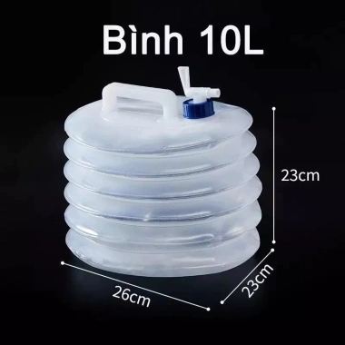Bình đựng nước gấp gọn 3 size 5-10-15 lít - siêu tiện lợi cho du lịch và dã ngoại 7