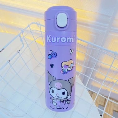 Bình đựng nước giữ nhiệt 460ml silicon thép không gỉ chống rò rỉ tiện lợi 2