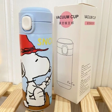 Bình đựng nước giữ nhiệt 460ml silicon thép không gỉ chống rò rỉ tiện lợi 5