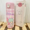 Bình đựng nước giữ nhiệt 460ml silicon thép không gỉ chống rò rỉ tiện lợi 10