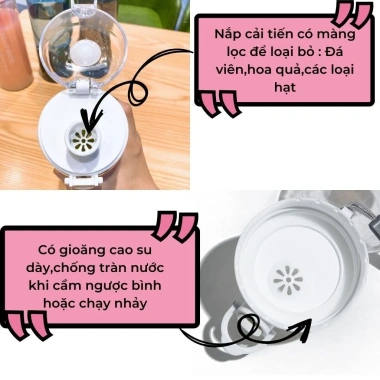 Bình đựng nước Hello Water 780ml cao cấp nhỏ gọn siêu xinh - Giá ưu đãi 58.000₫ 5