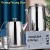 Bình đựng nước inox 2.800ml nắp ca, vòi SUS 304, dày sáng bóng, bền lâu – Giá ưu đãi 350.000đ