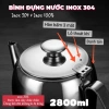 Bình đựng nước inox 2.800ml nắp ca, vòi SUS 304, dày sáng bóng, bền lâu – Giá ưu đãi 350.000đ 2