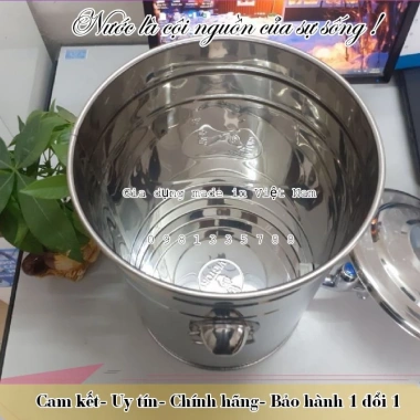 Bình đựng nước inox 304 10-25 lít VIETCOOK: vòi cao cấp, chỉ 466.000₫