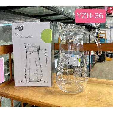 Bình đựng nước thủy tinh cao cấp 1,7L - Ca nước sang trọng, giảm giá tới 71.999₫
