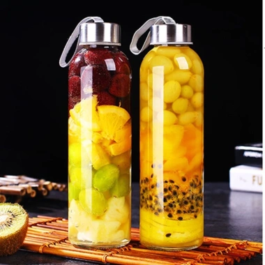 Bình Đựng Nước Thủy Tinh Lõi Lọc Trà Inox - Thiết Kế Sang Trọng, Giá Chỉ 27.000