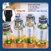 Bình Đựng Nước Thủy Tinh Lõi Lọc Trà Inox - Thiết Kế Sang Trọng, Giá Chỉ 27.000 5