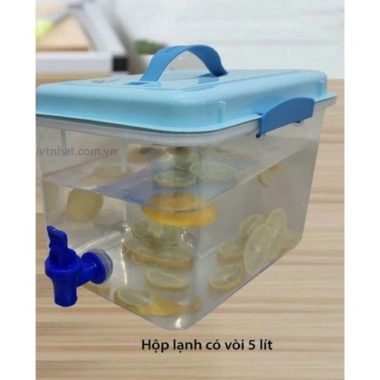Bình đựng nước Việt Nhật 2.5-7 lít có vòi, phù hợp cho trà, trái cây, để trong tủ lạnh - Giá chỉ 45.000₫