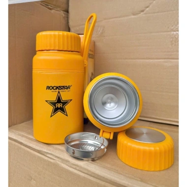 Bình giữ nhiệt 1 lít inox 304, quai nhựa treo tiện lợi, quà tặng STING giá 79.000đ
