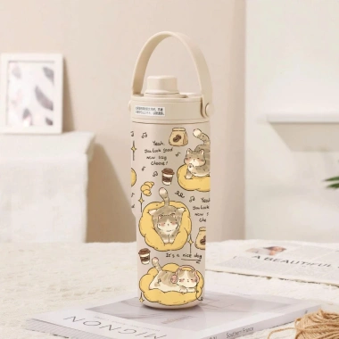 Bình giữ nhiệt 735ml Trancy Home inox 316 đơn giản có quai cầm - Giá chỉ 180.000đ