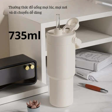 Bình giữ nhiệt 735ml Trancy Home inox 316 đơn giản có quai cầm - Giá chỉ 180.000đ 2 Bình giữ nhiệt 735ml Trancy Home inox 316 đơn giản có quai cầm - Giá chỉ 180.000đ 2