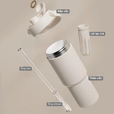 Bình giữ nhiệt 735ml Trancy Home inox 316 đơn giản có quai cầm - Giá chỉ 180.000đ