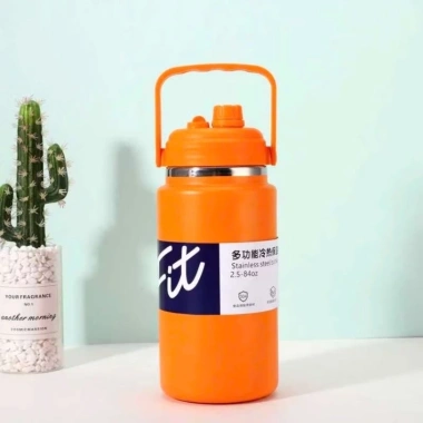 Bình giữ nhiệt dung tích lớn 2.500/2.000/1.500ml miệng rộng, dáng lùn, kèm ống hút và túi vải – Giá ưu đãi 249.000₫ 8