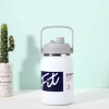 Bình giữ nhiệt dung tích lớn 2.500/2.000/1.500ml miệng rộng, dáng lùn, kèm ống hút và túi vải – Giá ưu đãi 249.000₫ 9
