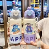 Bình giữ nhiệt Happy 500ml cho bé đi học - Họa tiết động vật 3D, dây đeo, cốc dưới đáy, giảm giá 135k 8