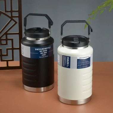 Bình giữ nhiệt inox 304 miệng rộng 9cm 1.5-2L kèm ống hút, bền, giữ nóng 12h - 165k