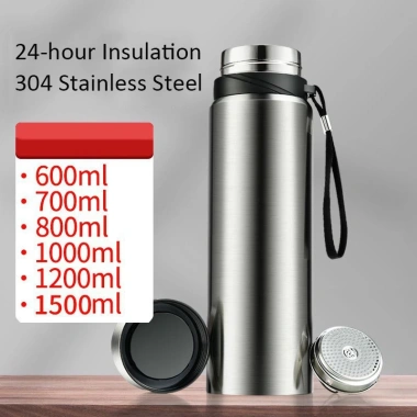 Bình Giữ Nhiệt Inox 304 Thép Không Gỉ, Nắp Lọc Trà - 750-1.200ml Giá Ưu Đãi 30k 6