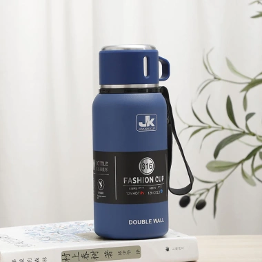 Bình giữ nhiệt inox 316 JK 12h nắp làm cốc tiện lợi, cao cấp chính hãng