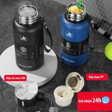 Bình giữ nhiệt inox 316 JK 12h nắp làm cốc tiện lợi, cao cấp chính hãng 9 Bình giữ nhiệt inox 316 JK 12h nắp làm cốc tiện lợi, cao cấp chính hãng 9