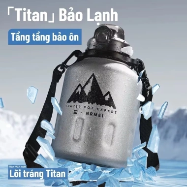 Bình giữ nhiệt inox 316L 2L, giữ lạnh 24h, siêu bền cho gym & dã ngoại - Giá ưu đãi 706.676₫ 2