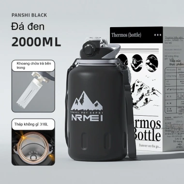 Bình giữ nhiệt inox 316L 2L, giữ lạnh 24h, siêu bền cho gym & dã ngoại - Giá ưu đãi 706.676₫ 10