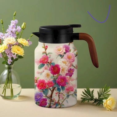 Bình giữ nhiệt pha trà nghệ thuật inox 316 1-1,5L - Ấm cà phê sang trọng, giá 115k