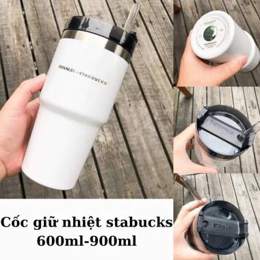 Bình giữ nhiệt Starbucks inox 304 600-900ml - ống hút tiện lợi, an toàn, giá chỉ 112.500đ 5