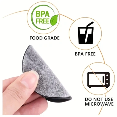 Bình giữ nhiệt - Tấm silicon bảo vệ đáy cốc, chống trượt, chống mài mòn, dán tự dính