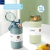 Bình giữ nhiệt thép không gỉ dung tích lớn, hai vòi, di động - chỉ 136k