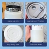 Bình giữ nhiệt thép không gỉ dung tích lớn, hai vòi, di động - chỉ 136k 9