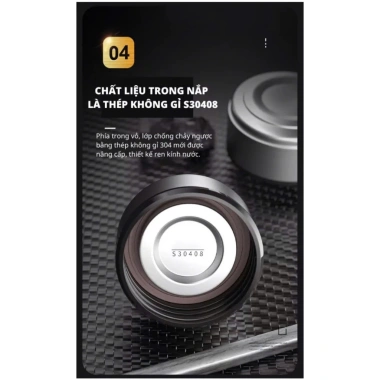Bình giữ nhiệt thuỷ tinh 2 lớp cao cấp chịu nhiệt cực tốt nắp 304 lõi lọc trà