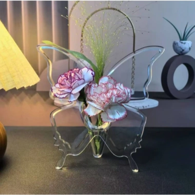 Bình Hoa Acrylic 3D Hình Bướm - Trang Trí Nhà Cửa Sang Trọng Chống Vỡ Giá 52.000đ