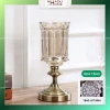 Bình hoa Bắc Âu pha lê đế đồng 24-35cm, đựng nước - Quà tặng Lốt 244.999₫