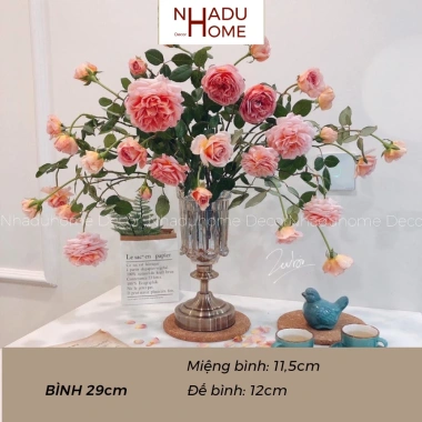 Bình hoa Bắc Âu pha lê đế đồng 24-35cm, đựng nước - Quà tặng Lốt 244.999₫ 4 Bình hoa Bắc Âu pha lê đế đồng 24-35cm, đựng nước - Quà tặng Lốt 244.999₫ 4