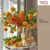 Bình hoa Bắc Âu pha lê đế đồng 24-35cm, đựng nước - Quà tặng Lốt 244.999₫ 5