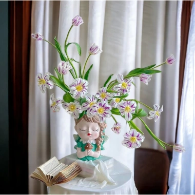 Bình Hoa Cô Gái Decor Lọ Trang Trí Xinh Xắn Nhiều Mẫu Đẹp Giá Chỉ 99.000₫