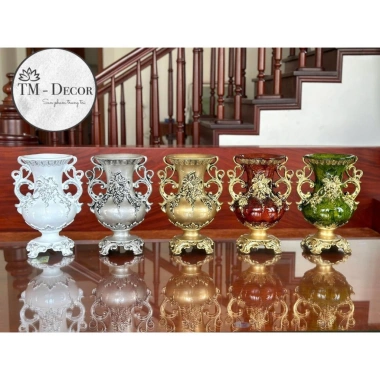 Bình hoa composite cao cấp cúp 38 - Decor nội thất, giá ưu đãi 195.000₫